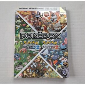 Pokemon Black 2 White 2 Official National Pokedex Guide Book Vol 2 WITH POSTER